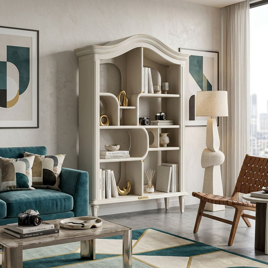 Vintage-Inspired Arched Display Shelf