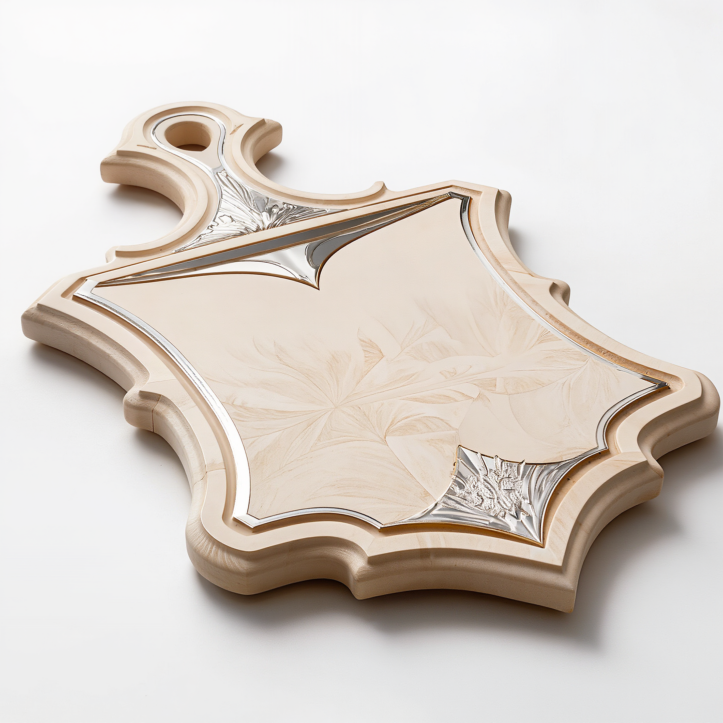 Ornate Leaf Serving Board