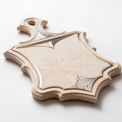 Ornate Leaf Serving Board