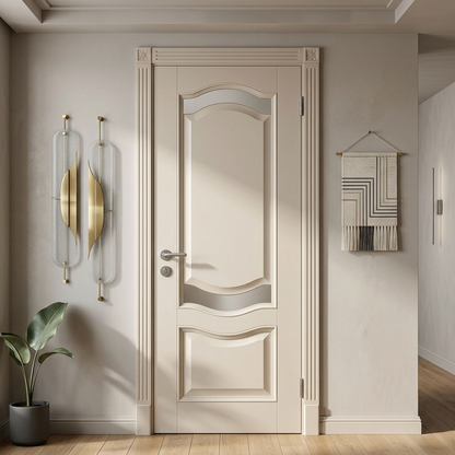 Classic Interior Door with Decorative Panels