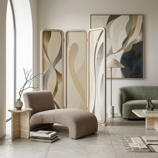 Modern Art Deco Folding Screen