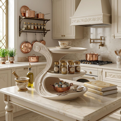 Spiral Elegance Tiered Display Stand