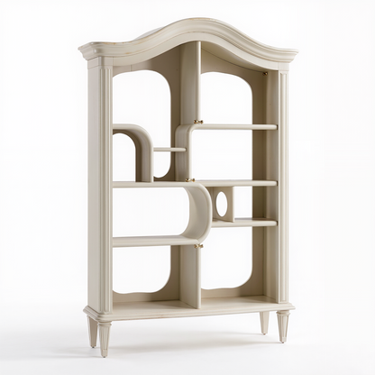 Vintage-Inspired Arched Display Shelf