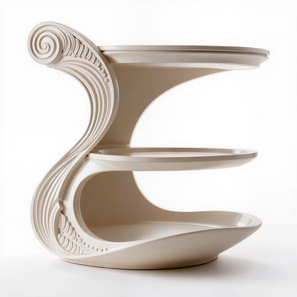 Spiral Elegance Tiered Display Stand