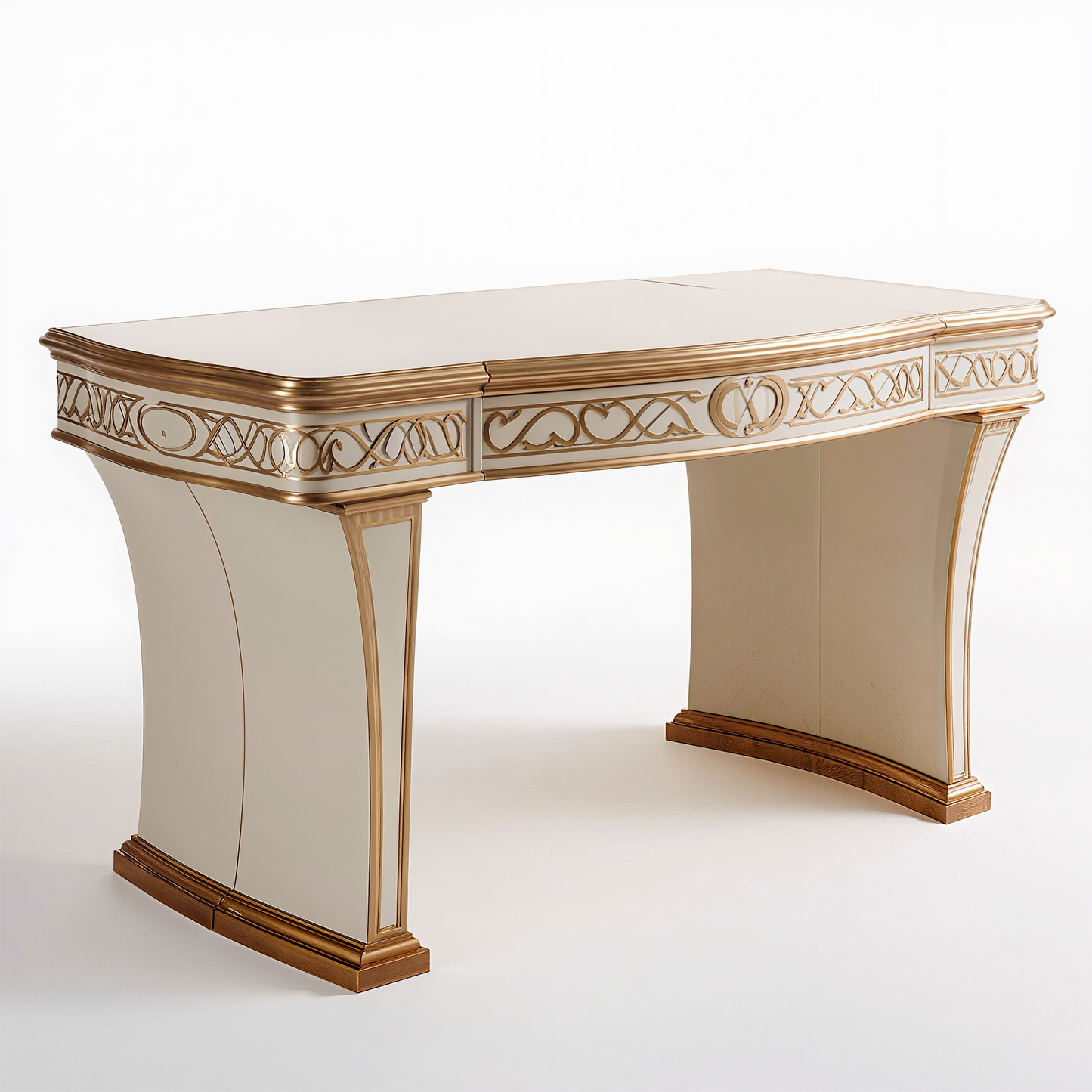 Luxury Gold-Accented Writing Desk