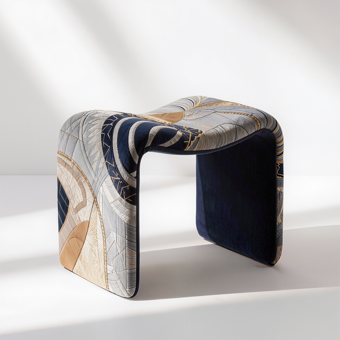 Artistic Upholstered Accent Stool