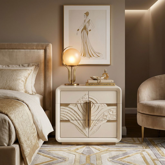 Art Deco-Inspired Storage Cabinet