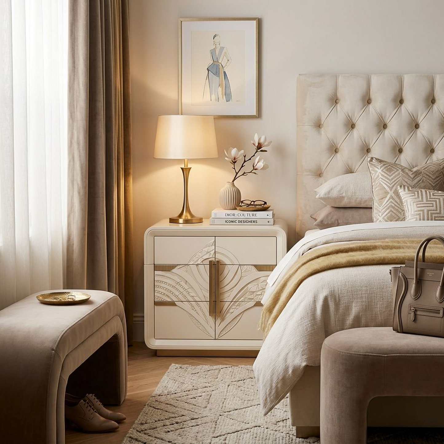 Art Deco-Inspired Storage Cabinet