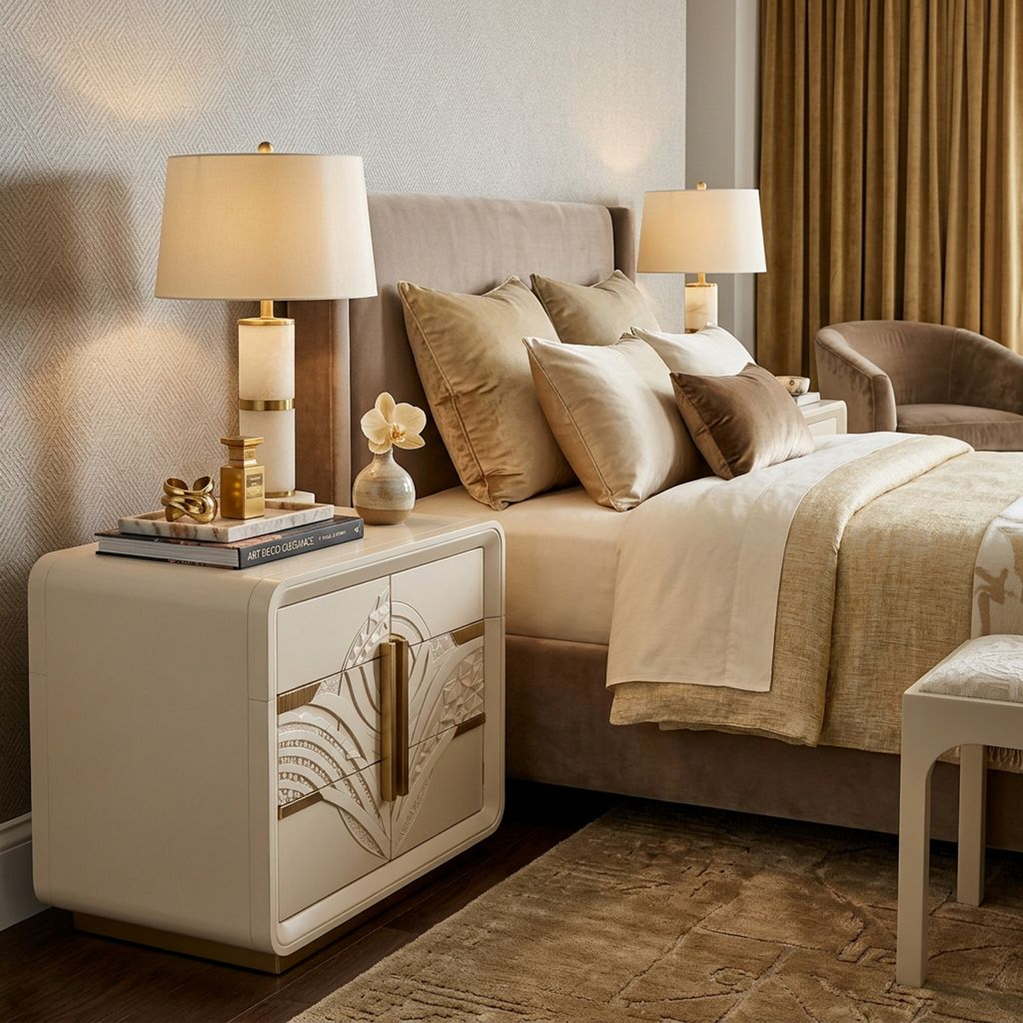 Art Deco-Inspired Storage Cabinet