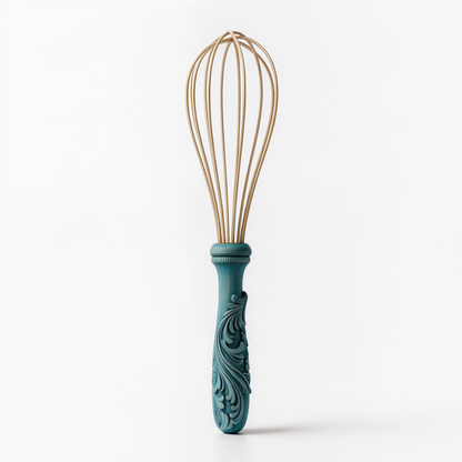 Vintage Whisk with Ornate Handle