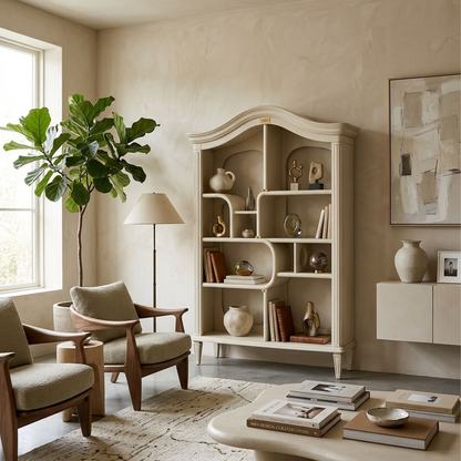 Vintage-Inspired Arched Display Shelf