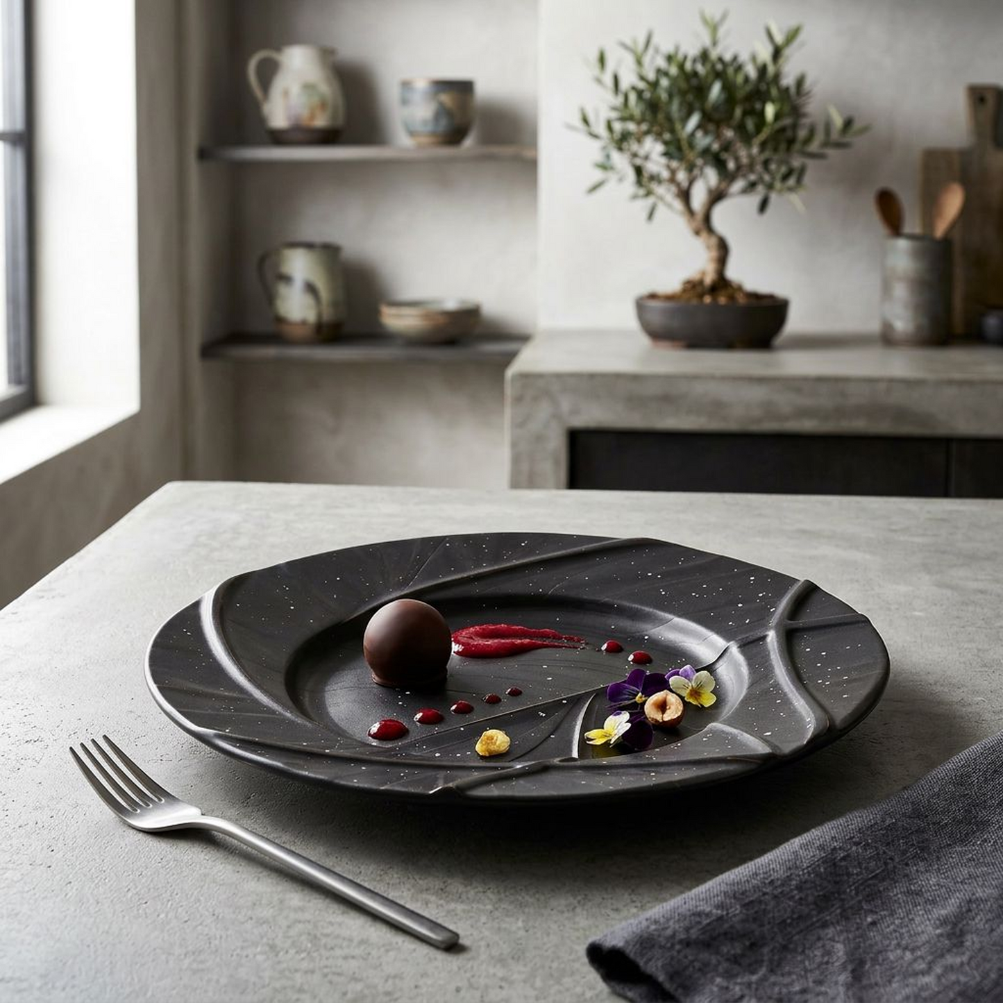 Galaxy Leaf Decorative Plate