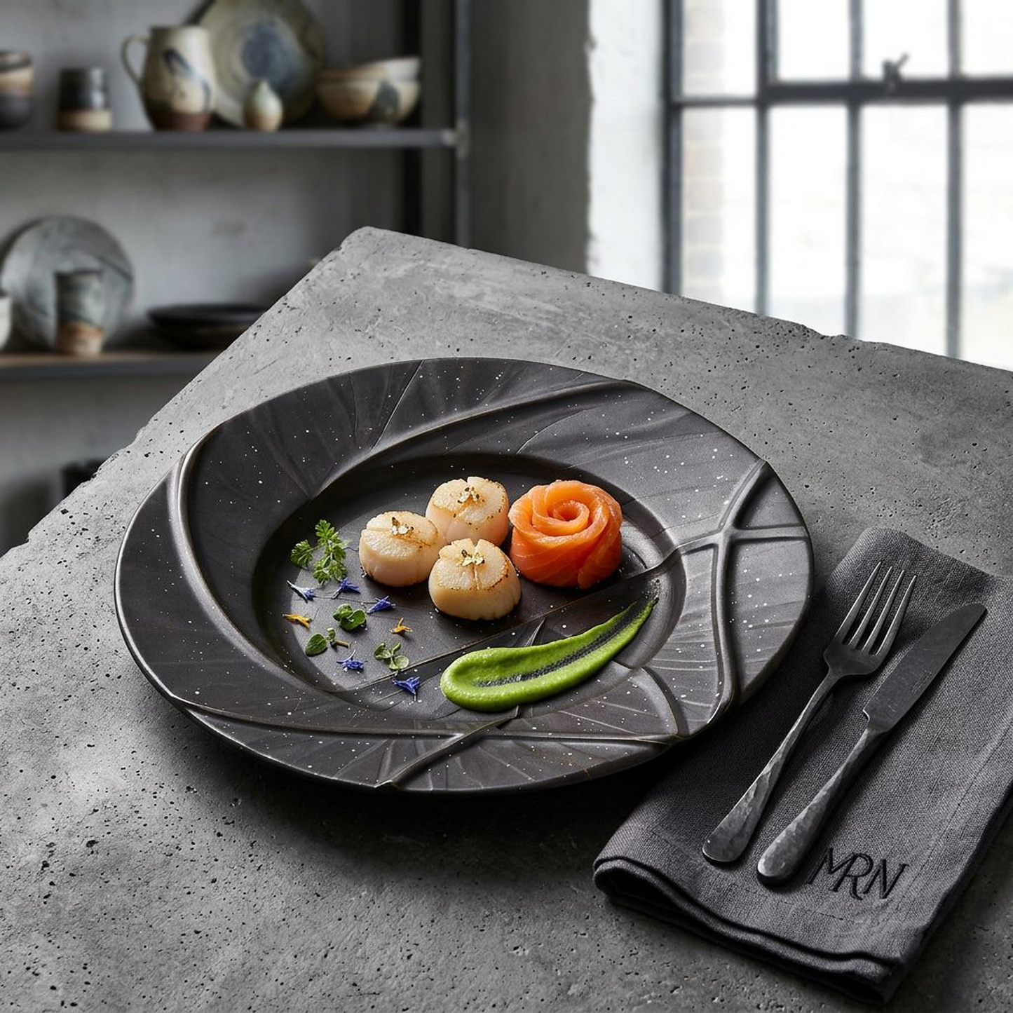 Galaxy Leaf Decorative Plate